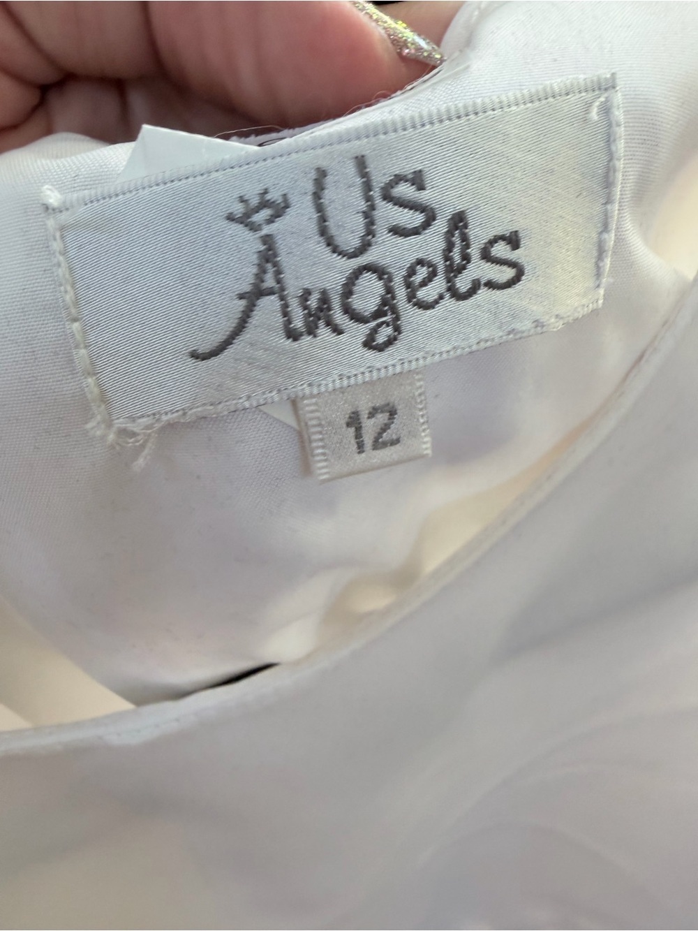 New Us Angels Flower-Accented Girls' Dress with Burgundy Sash size 12 - Picture 7 of 7